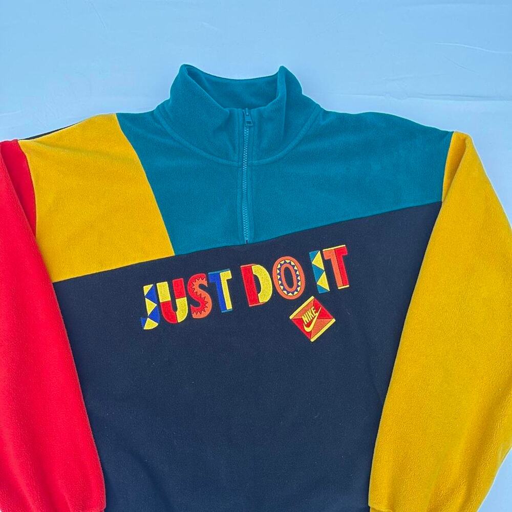 NIKE Dept of Archives 1993 Retro 1/4 Fleece Track Jacket Pullover Sweat Shirt L